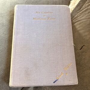 Vintage Blue Hardcover Book “Six Cousins at Mistletoe Farms”